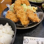 とんかつ富留川 - 純粋黒豚ひれカツ定食（120g）2,420円