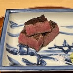 銀座 しのはら - 追加した飛騨牛の炭火焼きは素晴らしい肉質と焼き加減でした