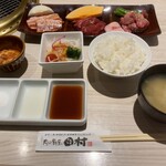 肉の割烹 田村 - 北海道産タレ漬け焼肉ランチ　2,100円