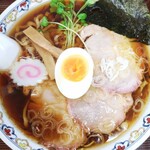 Shirakawa Te Uchi Ramen Usagi - アップ！盛り付けはこんな感じです！チャーシューが厚めです！