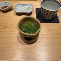 鮨処 やまと - 蛤茶碗蒸し・菜の花餡かけ