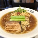 Ramen zenji - 炙りチャーシューに青菜（江戸菜）