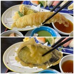 うみおと - 上 海老天
下 茄子天