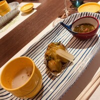 皆美館 - 鮑と海老の春山焼き