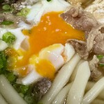 Nabeyaki Udon Asahi - 黄身にはほとんど火が入っていません