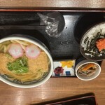 うどん 花きり - きつねうどん定食明太子ご飯