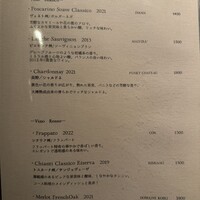 LA TEGOLA - グラスワインリスト
                      