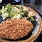 食堂もり川 - 名物メンチカツ