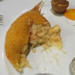 レストラン カスケード - 蟹クリームコロッケ（断面）