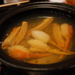 赤坂 きた福 - 蟹しゃぶ（鍋は目の前のIHで）