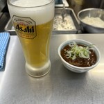 きしめん 住よし - 生ビール　どて煮