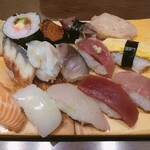 Sushi Masa - にぎり13貫 アップ！