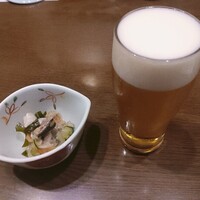 鮨政 西口店 - ランチビール ¥440（税込）
