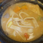 穂の家 - 料理写真:ほうとう鍋ランチ（豆乳旨辛みそ）