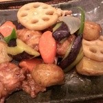 Ootoya - 鶏と野菜の 黒酢あん定食　アップ