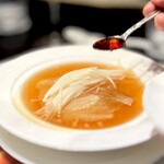 244595110 - aised Shark’s Fin in Brown Sauce