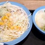 Matsuya - いつもの野菜サラダと鬼おろしときざみネギ‥