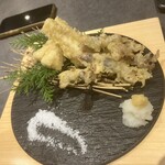 Shunsai Morita - ホタルイカと筍の天ぷら