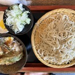 Nioumonya Muramatsu - 天丼＋ザルセット　そば大盛り