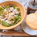 ザ デック コーヒー&パイ - サラダボウル&パイセット