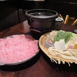 Hiroshima Yagumo - すすぎ鍋極上コースの肉