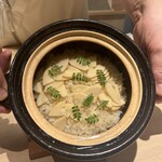 肉懐石 凜然 - 筍の炊き込み御飯