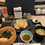 宝祥 - 海鮮づけ丼＋とり天