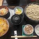 Hiranuma Tanakaya - カツ丼セット（鴨きざみに変更＋そば大盛り）