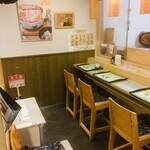 Unagi No Hirayama - 一番奥の席に案内されました〜。