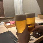 肉懐石 凜然 - ビール