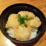Gomasaba Takadaya - 小海老天のゆず塩だれ小丼