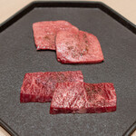 西麻布けんしろう - 塩燒物 厳選タン～檸檬～ 厳選黒毛和牛ハラミ～泡醤油～