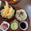 サガミ - 真あなごと大海老天丼と麺