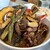 リサとツムギ - 料理写真:トリュフ香る♪5種のきのこのスープカレー（野菜マシ、ホロホロ骨付きチキン）
