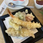 鈴木水産 - 海老、ししとう、魚、プチトマト、茄子