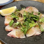洋食 おがた - 活ヒラマサ（15kg）カルパッチョ レモンと塩で