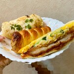 ブーランジェリ･エ･カフェ　オブジェ - お持ち帰りパン2♡ツナポテト♡ピーナッツコロネ♡カツサンド♡