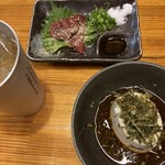 けとばし屋チャンピオン - レバ刺し、少し食べています。