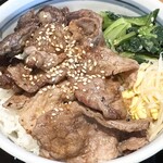 かるびのとりこ - 二種盛牛かるび丼 並盛