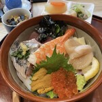 Uotomo Sushi - 北海海鮮丼1,500円
