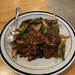 楽苑 - レバー味噌炒め