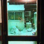 orso - 雪の日。店内から。