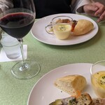 仏蘭西食堂 カンティーヌ - 料理写真:前菜盛合せととうもろこしのスープ