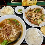 Shou ryuu - ニラレバセット　スープを台湾ラーメンに変更　ライスおかわり自由　９３５円