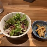 うみからそらへ - 定食セット　サラダ（和ドレ）・きんぴらごぼう