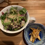 うみからそらへ - 定食セット　サラダ（胡麻ドレ）・きんぴらごぼう