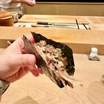 Sushi Nisshin Geppo - 鮪のカマの手ごね寿司