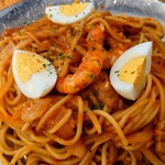 カフェ＆レストラン談話室 ニュートーキョー - 下町の！エビ入りナポリタンスパゲッティー