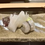 味あら井 - コウイカ、サヨリ、ゼリー(寒天)