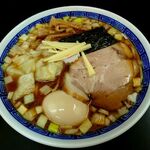 Chuukasoba Kamekiya - ワンタン麺（中盛）味玉トッピング_1100